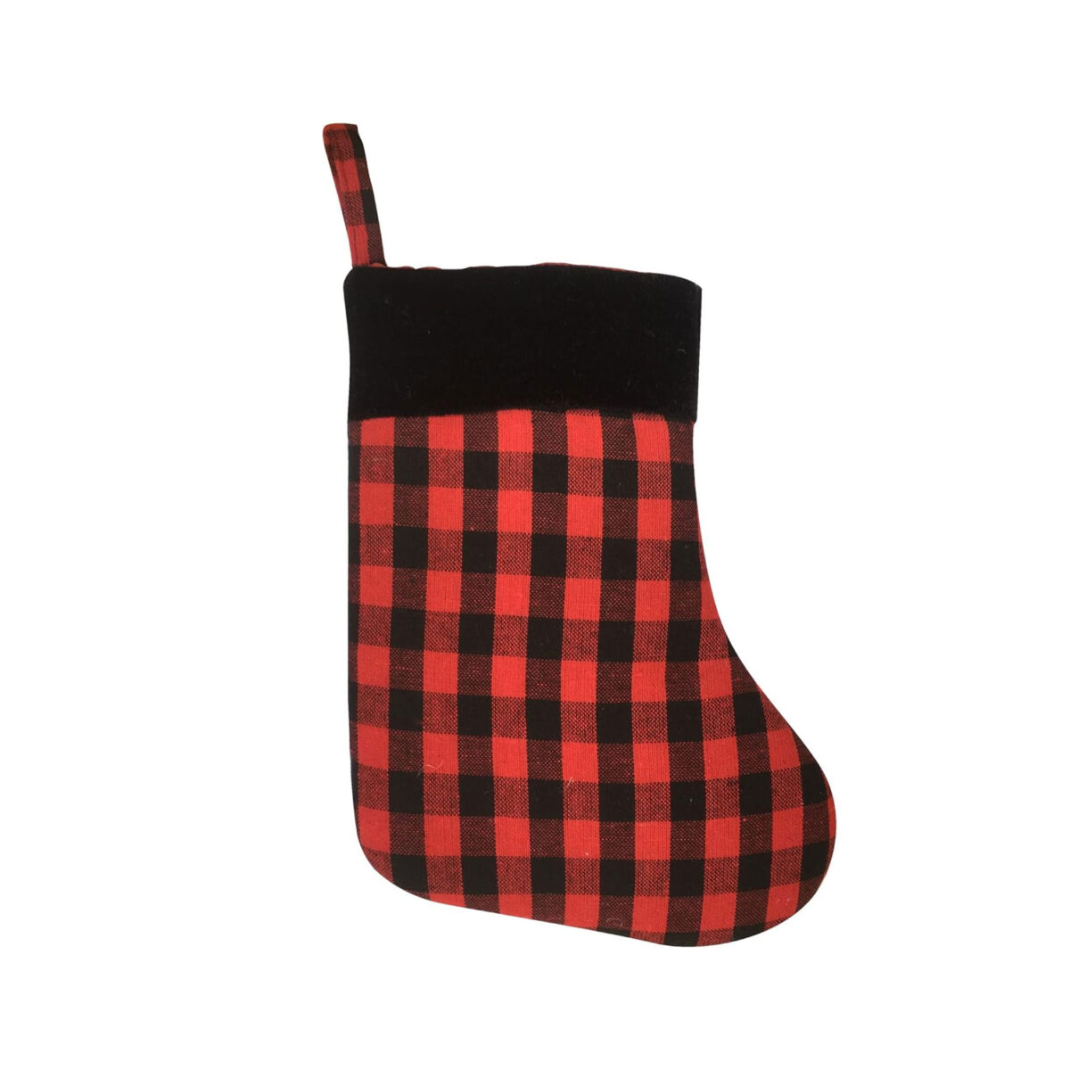 HOME HEART Christmas Stocking (9 inch,Buffalo Check Red 2 pc)