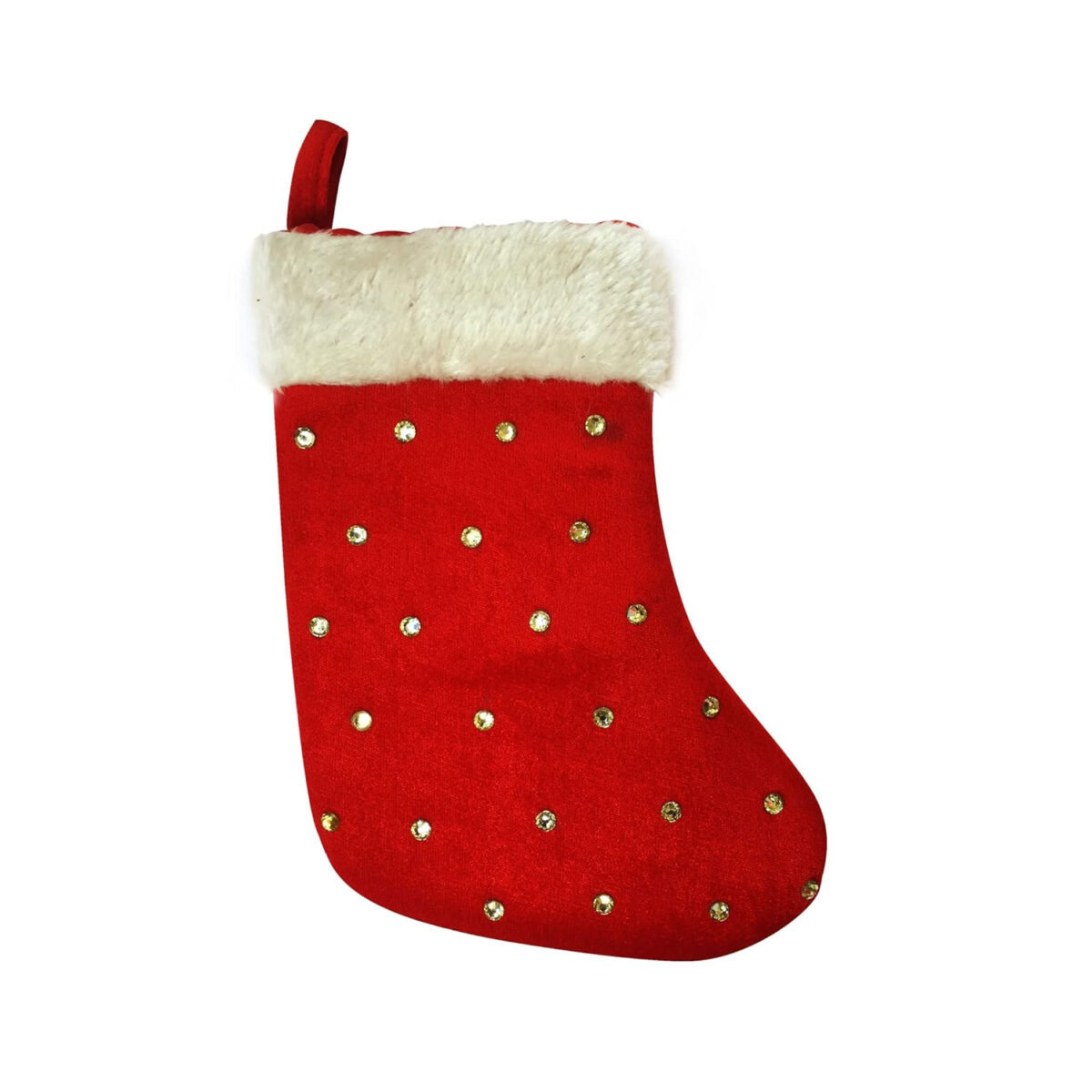 HOME HEART Christmas Stocking (9 inch,Red White 5 pc)