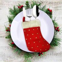 HOME HEART Christmas Stocking (9 inch,Red White 5 pc)