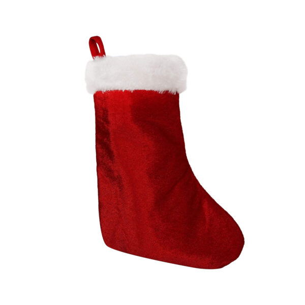 HOME HEART BEAUTIFUL VELVET 9" TALL CHRISTMAS STOCKING for FESTIVAL DÉCOR