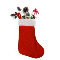 HOME HEART BEAUTIFUL VELVET 9" TALL CHRISTMAS STOCKING for FESTIVAL DÉCOR (PACK of EIGHT in EIGHT COLOURS) Visit the HOME HEART Store