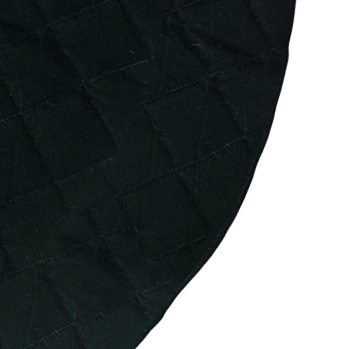 HOME HEART Brands CARDINAL dark green QUILTED 24 INCH SMALL ROUND MICRO VELVET DOUBLE LAYER THICK CHRISTMAS TREE SKIRT