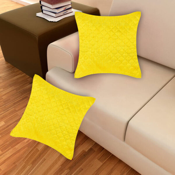 Cushion covers cotton yellow pillow covers-12x12