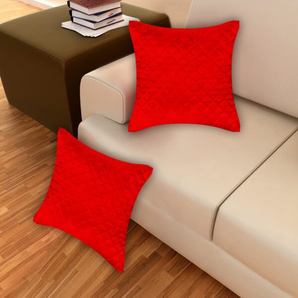 Cushion covers red dupioni throw pillow covers