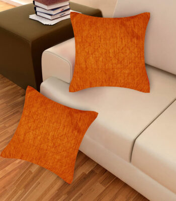 Cushion covers fall orange silk throw pillow covers