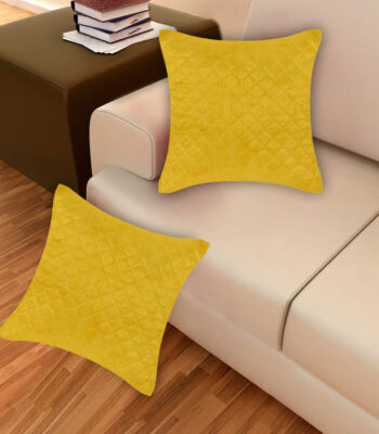 HOME HEART brands Royal yellow dupioni silk throw pillow covers, cushion covers