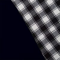 COFFEE TABLE CLOTH 24" ROUND SMALL VICTORIAN DUCK COTTON  Navy Blue - 2 SEATER - Image 4