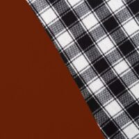 COFFEE TABLE CLOTH 24" ROUND SMALL VICTORIAN DUCK COTTON  Rust - 2 SEATER - Image 4