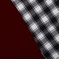 COFFEE TABLE CLOTH 24" ROUND SMALL VICTORIAN DUCK COTTON  burgundy - 2 SEATER - Image 4