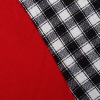 COFFEE TABLE CLOTH 24" ROUND SMALL VICTORIAN DUCK COTTON  RED - 2 SEATER - Image 4