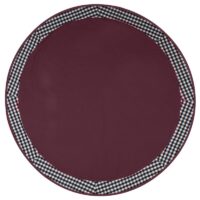 COFFEE TABLE CLOTH 24" ROUND SMALL VICTORIAN DUCK COTTON  Purple - 2 SEATER - Image 3