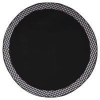 COFFEE TABLE CLOTH 24" ROUND SMALL VICTORIAN DUCK COTTON  BLACK - 2 SEATER - Image 3